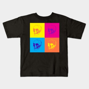 pop art skull Kids T-Shirt